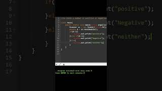 #1. Check Whether a Number is Positive or Negative || Java Program || #codingislife #javaprogrammer