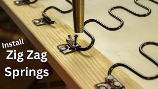 How to Install Zig Zag Springs for Upholstery Seat Cushions Zigzag installation tutorial for chair screenshot 3