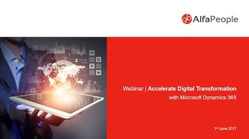 AlfaPeople Webinar | Key features of Microsoft Dynamics 365