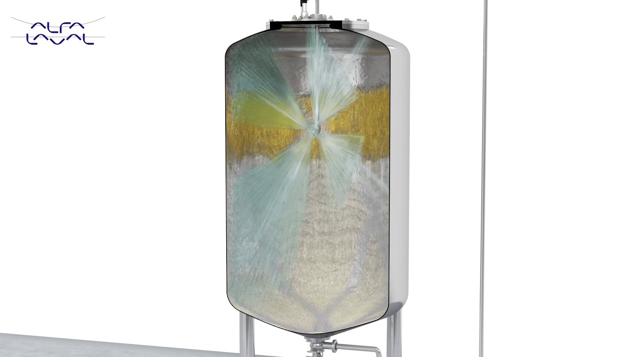 Burst technology for more effective tank cleaning reduce water