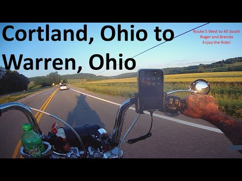 Cortland, Ohio to Warren, Ohio Route 5 West to 45 South