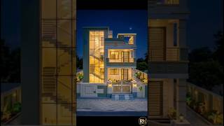 Beautiful Triple Storey House Design With Glass Staircase 🏡 #house #home #rigelhousing