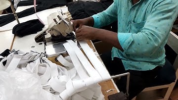 Elastic Cut & Make by Overlock Machine