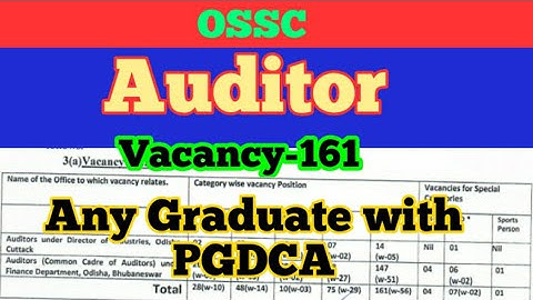 #ossc  Auditor Vacancy#OSSC COMBINED AUDITOR JOB NOTIFICATIONS#AUDITOR VACANCY# OSSCJOB NOTIFICATION