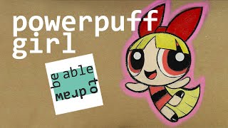 How to Draw a Powerpuff Girl Soft Pastel Drawing for Kids screenshot 5