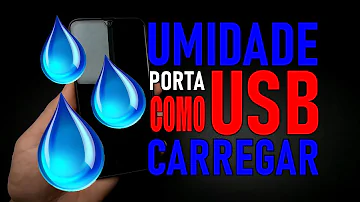 O que acontece se o carregador molhar?