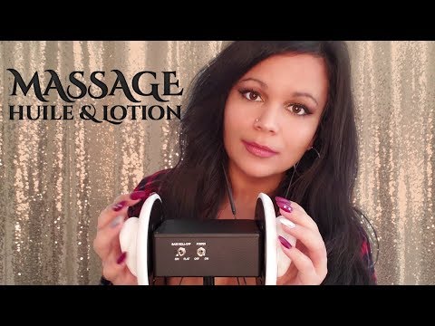 ASMR Français Québec ⚜ 3Dio Massage d'Oreilles Huile Lotion et Chuchotements pour Dormir ⚜