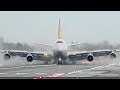 1 hour of boeing 747 at schiphol airport  66 landings and takeoffs by the queen of the skies