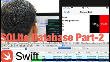 How to Delete, edit and update data into sqlite database using swift 5 part-2