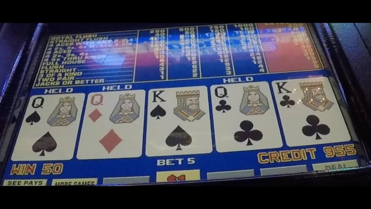 $1 10/6 Double Double Bonus video poker: $800 to $900
