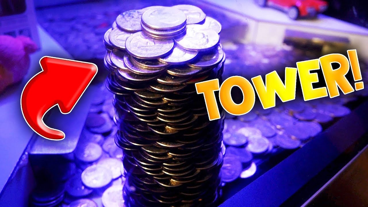 NEW Coin Pusher Arcade Vending Machine for Quarters w/Dollar Bill Changer  Casino