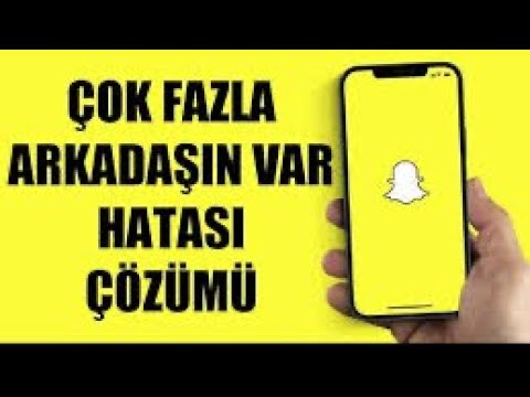 SNAPCHAT ARKADAŞ EKLEME SORUNU ÇÖZÜMÜ