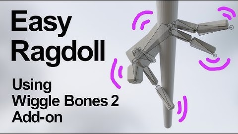 THE EASIEST Ragdoll Physics in Blender!! Wiggle Bones 2 Addon