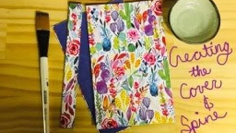 How to Create a Sketchbook using Secret Belgian Bookbinding, Ep  1 Making the Cover and Spine