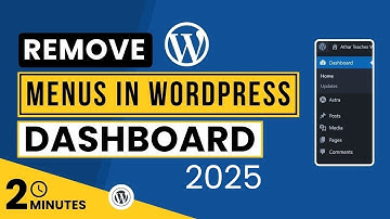 How To Remove Menus In WordPress Dashboard Using Admin Menu Editor 2025