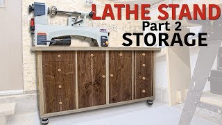 In part 2 of my lathe stand build I finish things up by making and installing the drawers and doors, mounting the lathe and making ...