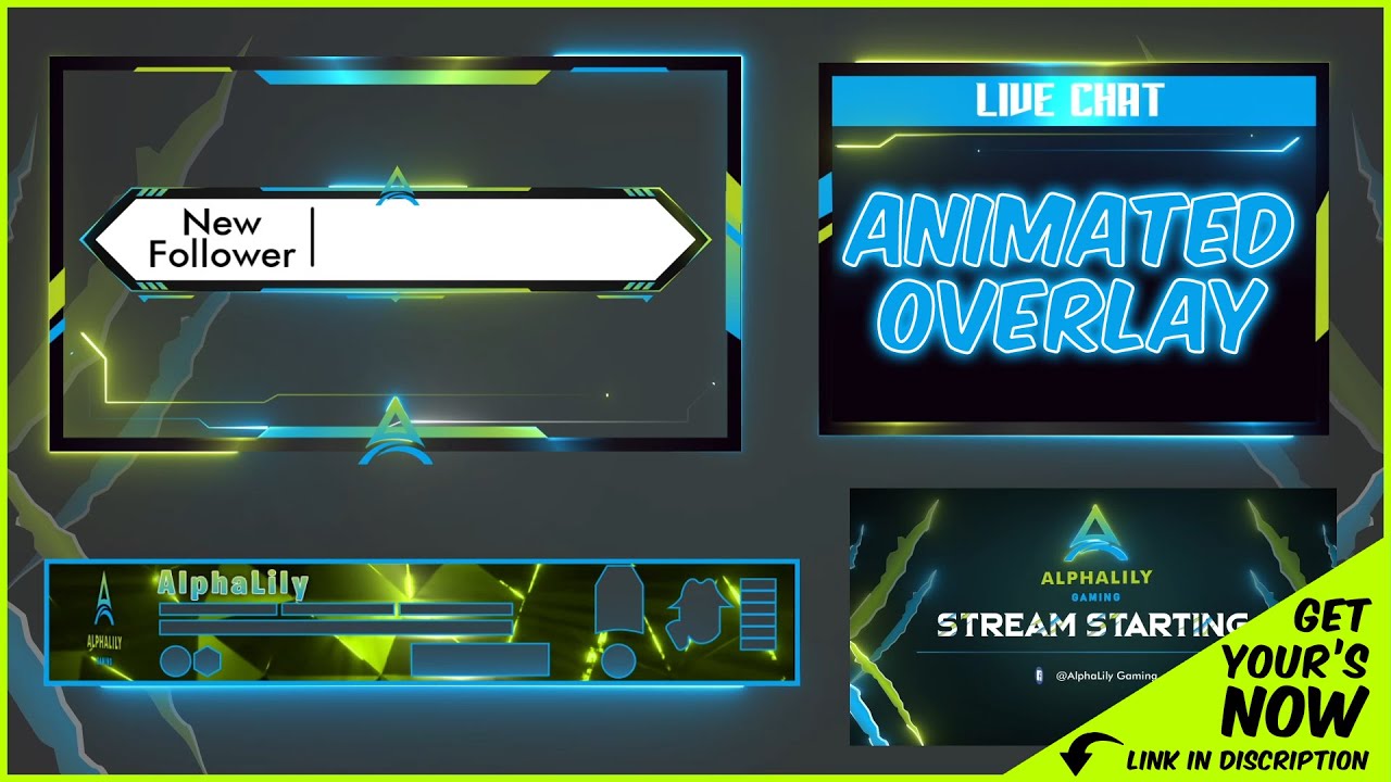 Twitch Animated Overlay | Streaming Animated Overlay