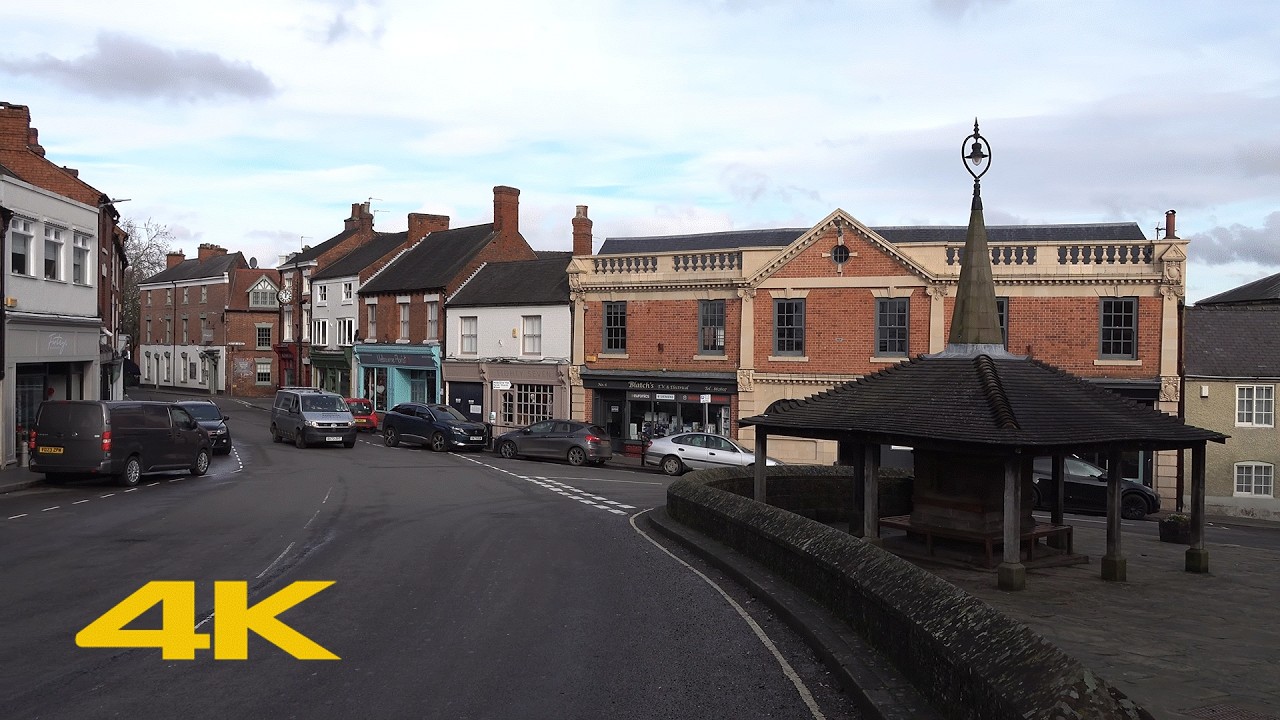 Melbourne, Derbyshire Walk: Town Centre【4K】