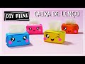 DIY MINIATURA DE CAIXA DE LENÇOS DE PAPEL KAWAII COM DESENHO MÁGICO ~ ORIGAMI CUTE PAPER TISSUE BOX