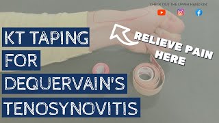 MUST TRY taping technique for De Quervain's Tenosynovitis (wrist pain)