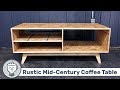 Rustic Mid-Century Modern Coffee Table