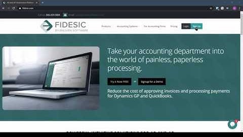 Fidesic AP for GP Setup and Configuration