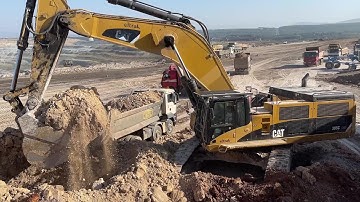 Massive Mining Operation in Action: CAT 385C, Liebherr Excavators & 16G Grader - Ektor Epe