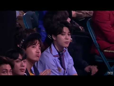 180520 BBMAs 2018 Jimin reaction to Dua Lipa 'New Rules'