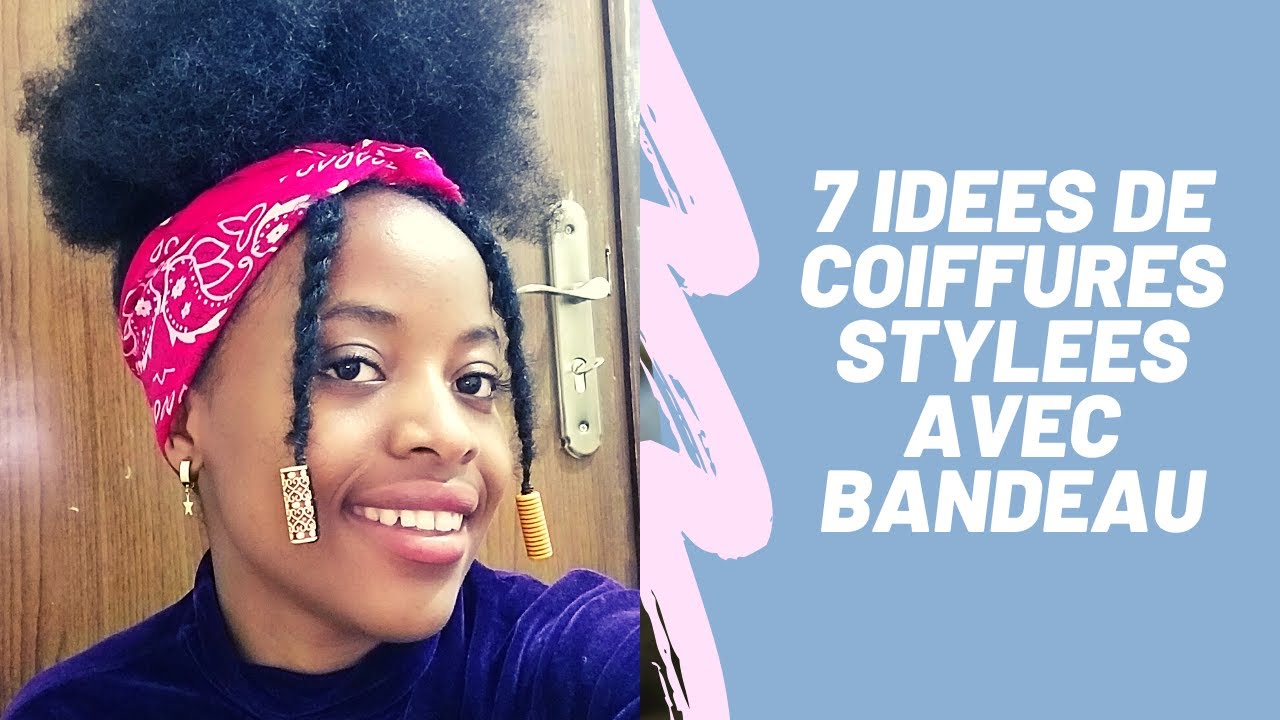 COMMENT SE COIFFER AVEC UN BANDEAU SUR CHEVEUX CREPUS MI-LONG POUR L