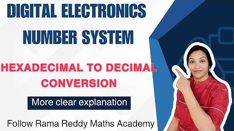 Hexadecimal to Decimal Conversion in Telugu