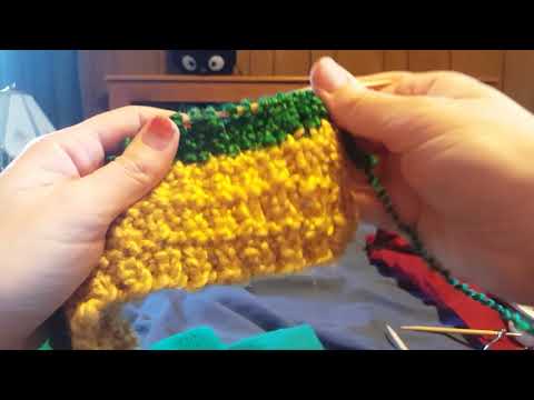Irish Moss Stitch Decrease Demonstration