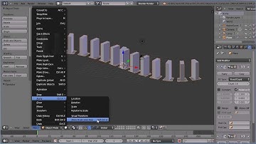 Blender Tutorial How to Make an Animation of a Domino Run Following a Curved Path Using Duplifaces