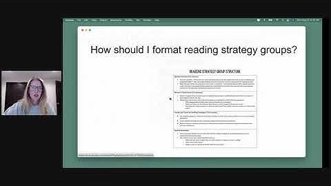 Reading Strategy Groups in Middle School