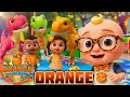 Dinosaur Dance &amp; Imagination Play Pretend with JJ! 🦖 | Orange Nursery Rhymes Kids Songs