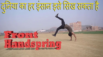 How to do front handspring for beginner (very easy)