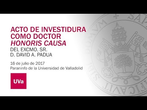 HONORIS CAUSA D. DAVID A. PADUA