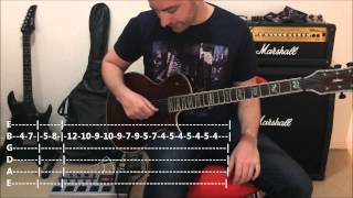 Video thumbnail of "ACDC - Thunderstruck -- Quick Riff Guitar Lesson"