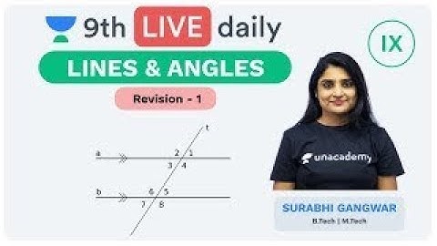 Lines and Angles   Lecture 1   Class 9   Unacademy Foundation   Maths   Surabhi Gangwar