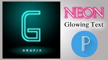 How to Make Neon Glowing Text Effect in Pixellab || Create Glowing Neon Text ||  Glowing  Tutorial