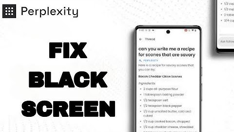 How To Fix And Solve Black Screen On Perplexity App | Easy Fix