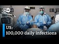 US breaks 24-hours coronavirus record | DW News