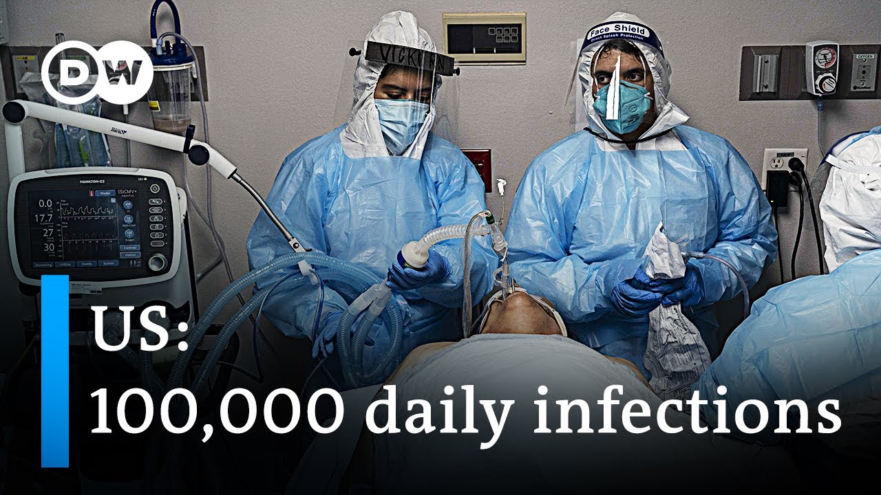 US breaks 24-hours coronavirus record | DW News