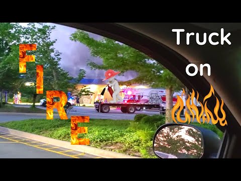Truck on fire at Murphy USA Gas Station