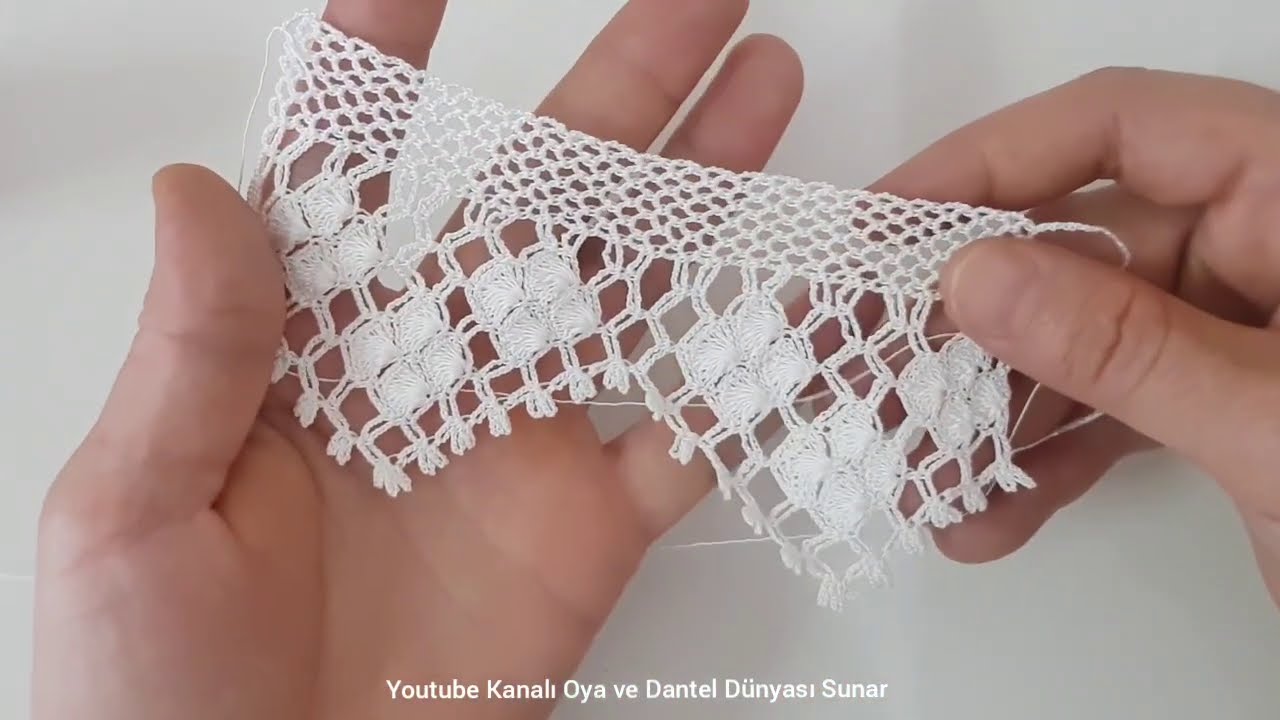 2067 Zarif mi Zarif Şık Göz Alıcı Havlu Kenarı ve Uç Danteli Yapımı