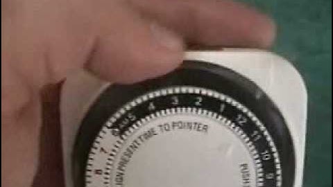 how to use a hydroponic light timer