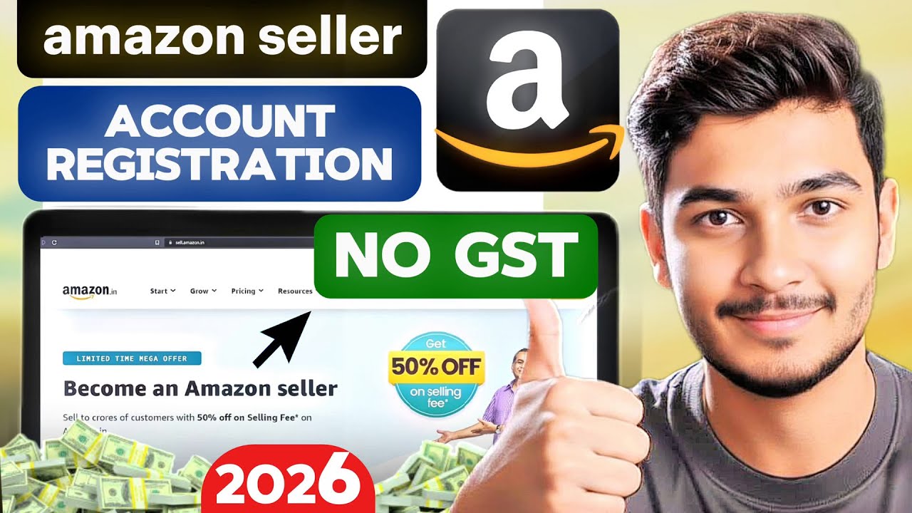 How to Create Amazon Seller Account 2026 🔥 | Sell on Amazon Without GST | Amazon Seller Registration