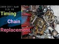 2005-2011 Audi 3.2L V6 Timing chain and guide replacement | Torque specs and tighten sequence