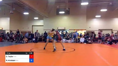 2018 Marine Corps US Open/UWW Junior Freestyle 74 Rnd Of 32 - Dillon Taylor (NMC-RTC) Vs. Nicholas