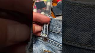 How to hand sewing fix a jean ripped belt loops