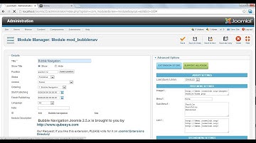 Bubble Navigation Joomla Module